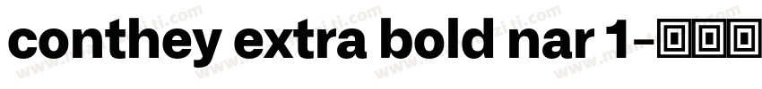 conthey extra bold nar 1字体转换